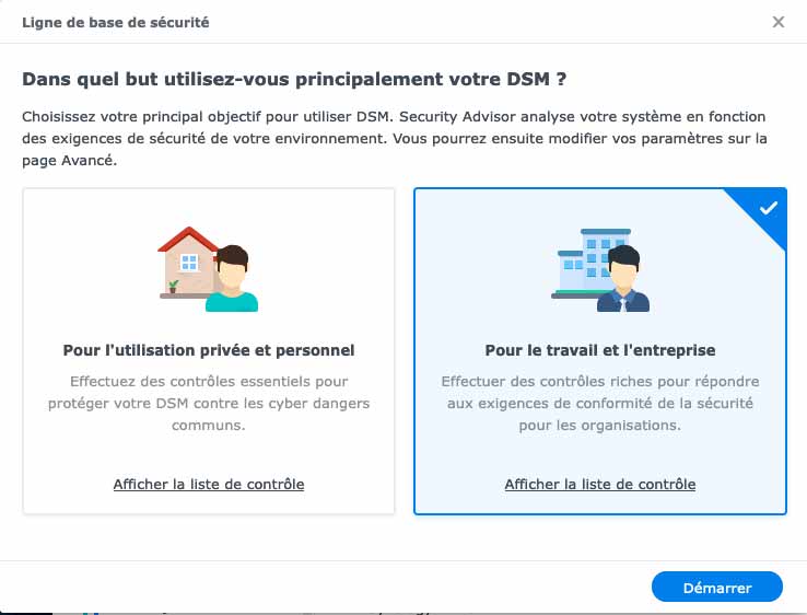 Configurer la sécurité d'un synology NAS pour le travail et l'entreprise