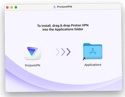 Installer Proton VPN gratuit sur macOS